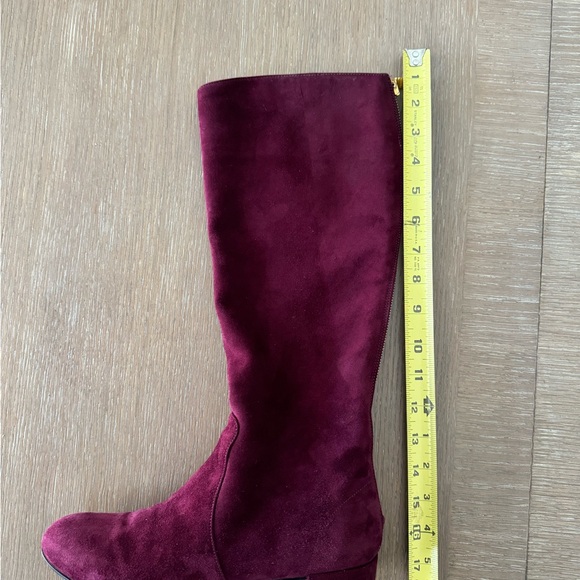 Prada Tall Suede Boot Wine Sz 37 - Picture 13 of 14